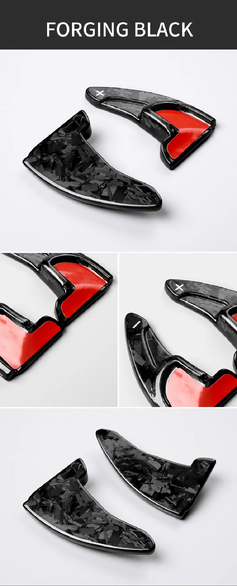 T-carbon Steering Wheel Paddle Shift For Jeep Grand Cherokee Dodge Charger Challenger Durango 2014-2020 Carbon Fiber Paddle Shif