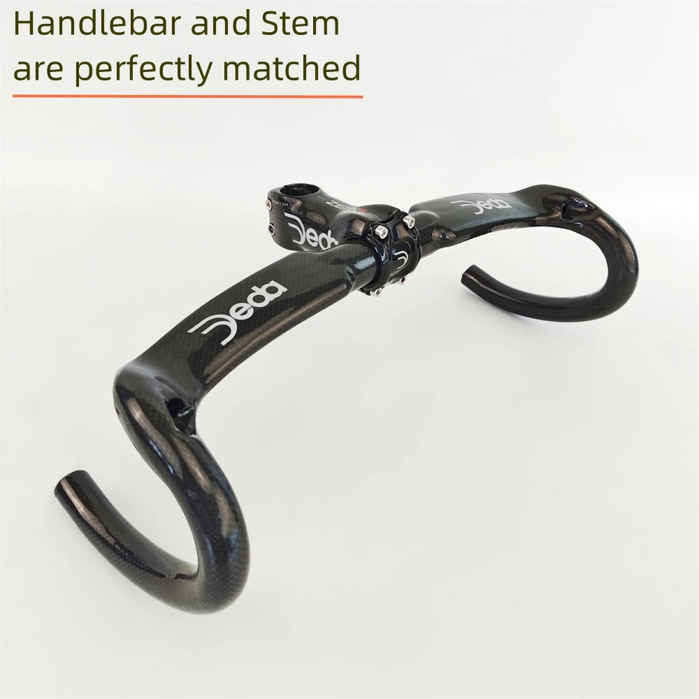 JEDA Carbon Fiber Bicycle Handlebar Road Bike Cycle Handlebar Internal Wiring 31.8* 400/420/440mm Bike Accessories