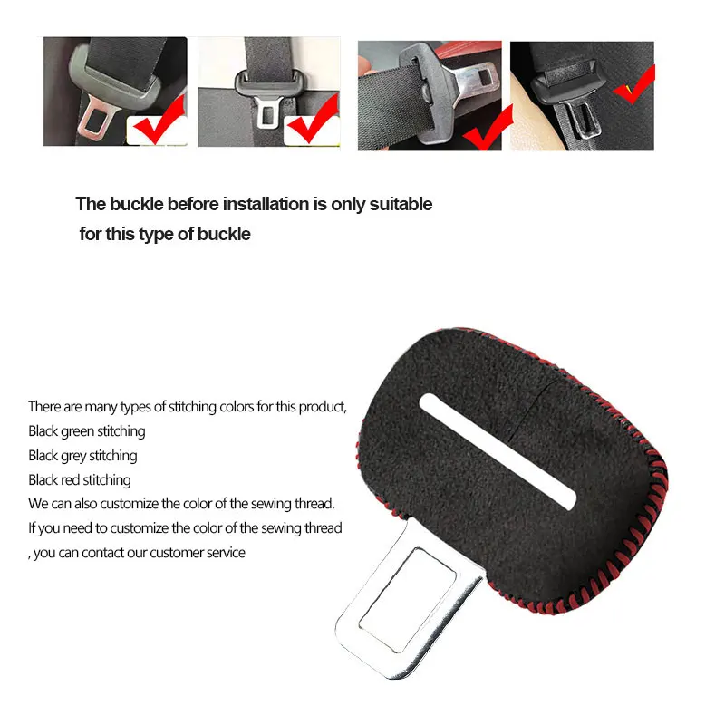 Car Seat Belt Buckle Clip Protector cover accessories For Audi A4 B6 B7 B8 A6 C6 A5 Q7 Q5 Q6 A3 S3 A7 A6 Q3 Q2 A8 Q8 S7 S8 S6 S5