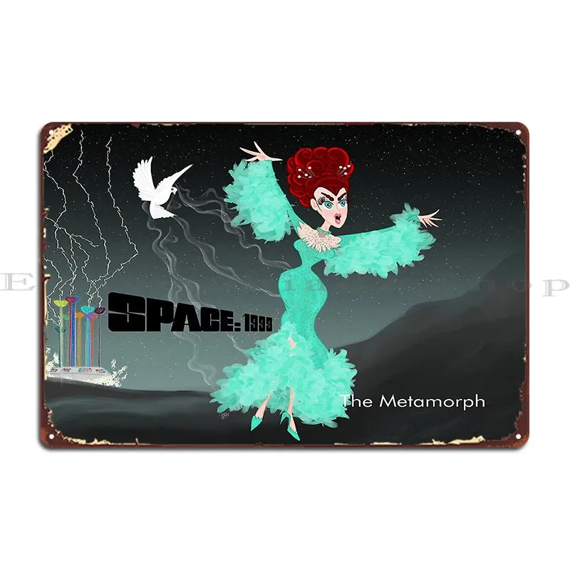 Space 1999 The Metamorph Metal Sign Vintage Pub Bar Design Pub Tin Sign Poster