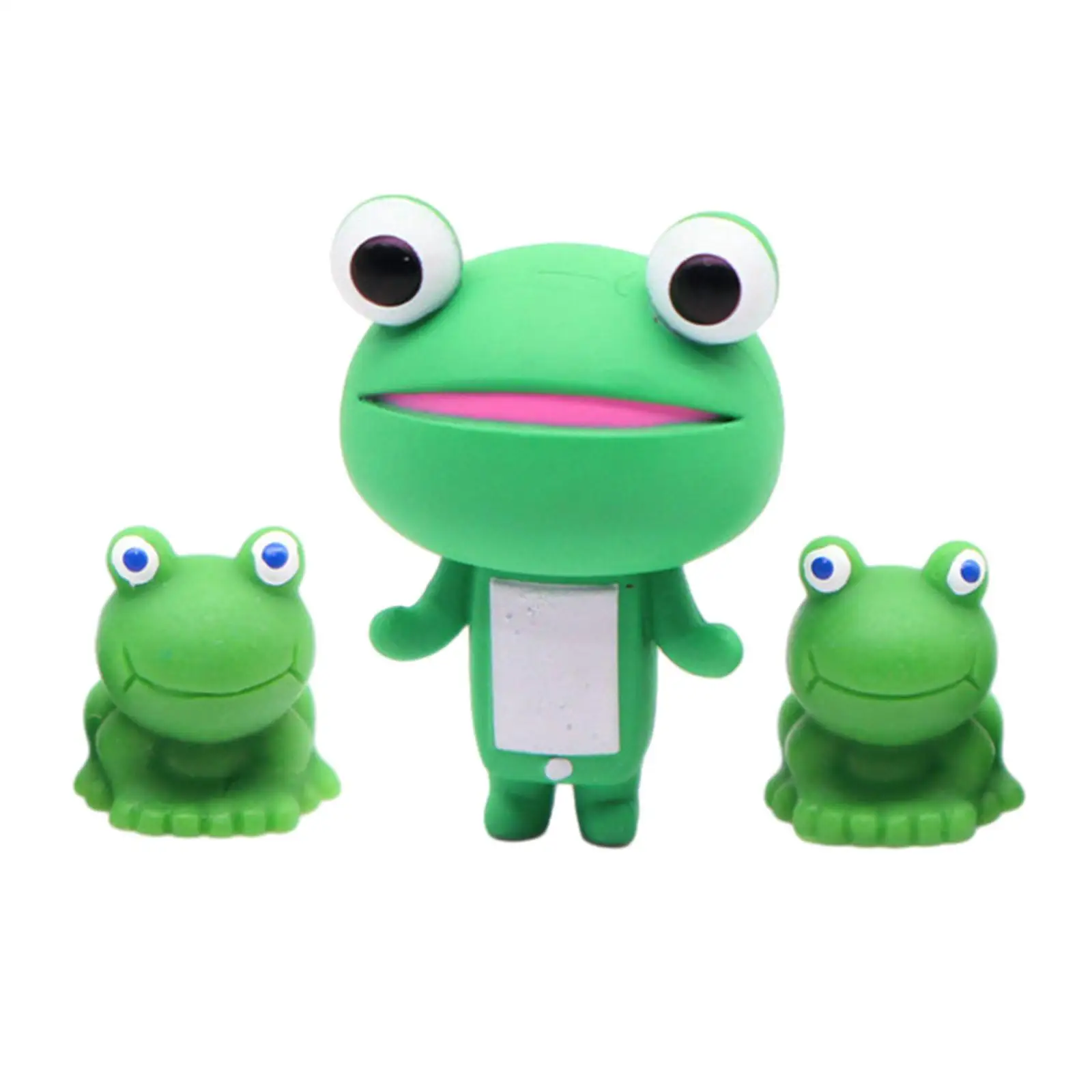 3X Mini Resina Rane Rana Scultura Desktop Fai Da Te Terrario Artigianato Sabbia Tavolo Piccole Rane Figurine Casa Delle Bambole Bonsai Decor Ornament