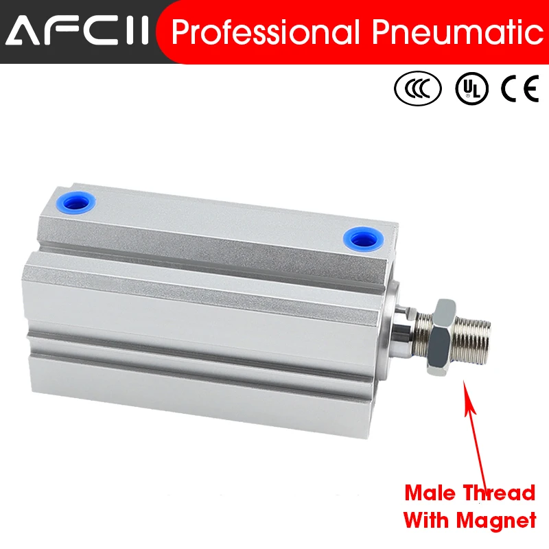 

SDA -SB male thread with magnet pneumatic cylinder compact double acting thin cylinder SDA12 SDA16 SDA20 SDA25 SDA32