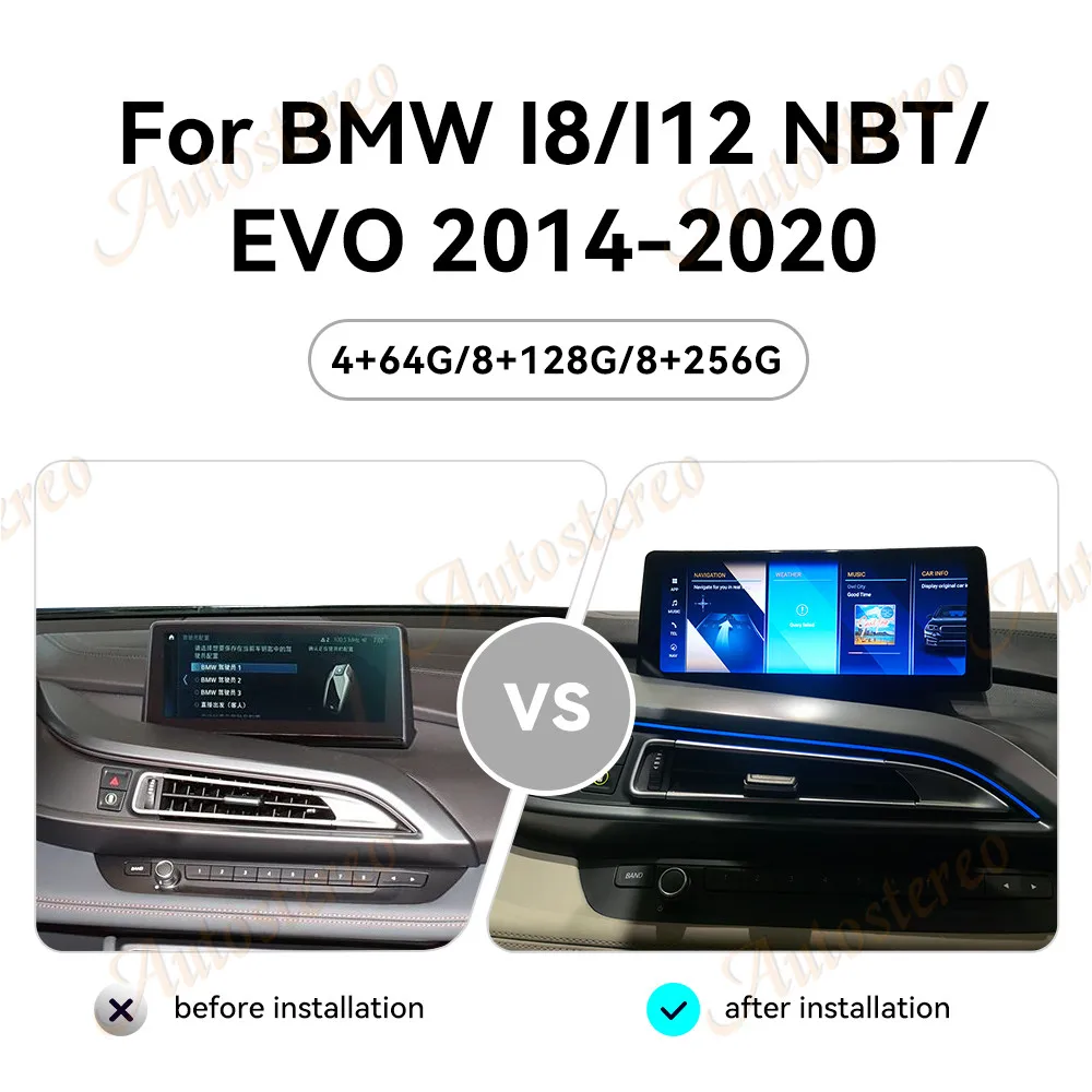 10.25 Inch Carplay For BMW I8 I12 NBT EVO 2014-2021 Android 13 Car Multimedia Pl