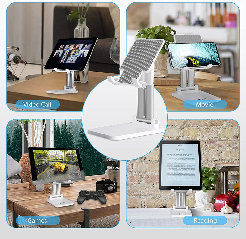 Universal Phone Holder Tablet Stands Mobile Smartphone Support Tablet Desk Desktop Portable Adjustable Table Cell Phone Holder 6