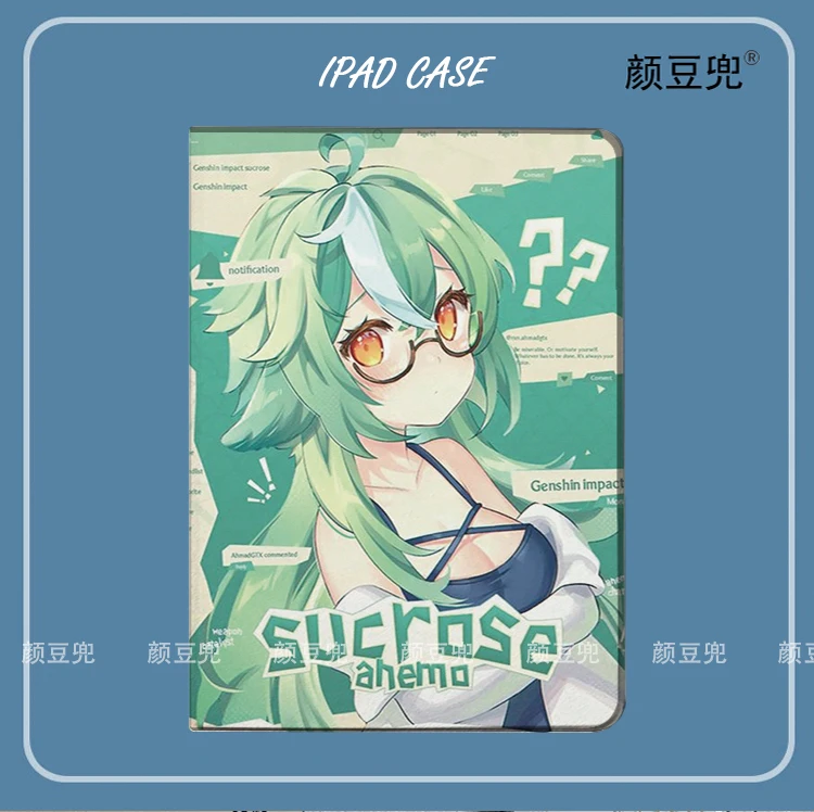 

Sucrose Genshin Impact Anime Case For iPad Air 4 5 10.9 Mini 5 6 for 2020 pro 11 inch IPad Air 1 2 9.7 Tablet With Pencil Holder