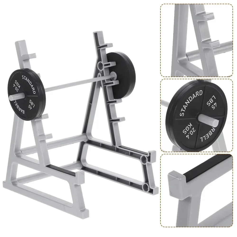 Funny With Barbells And Weights Barbell Rack Pen Holder Gym Theme Metal Desk Pen Organizer Stationery Storage Rack Gift