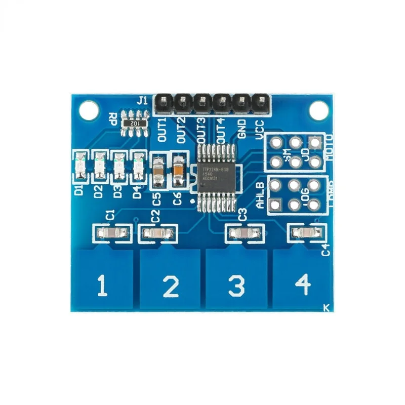 TTP224 4-way 4Channel Capacitive Touch Switch Digital Touch Sensor Module (4)