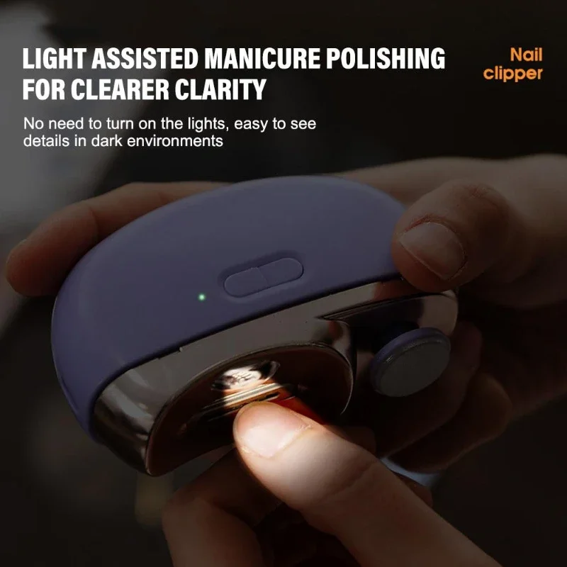 Xiaomi Mijia Electric Polishing Automatic Nail Clipper Pedicure Tools With Light Trimmer Nail Cutter Manicure For Adult Care Use 3