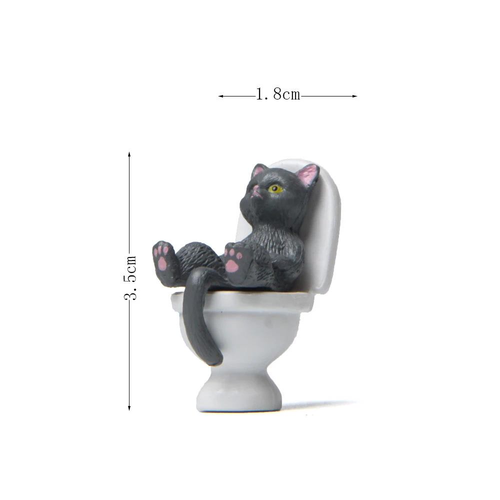Cat Resin Figure Dollhouse Landscape Accessories Fairy Garden Miniatures Desktop Ornament ornament crafts,miniature ornament,cat figurine decoration,resin ornaments,cat figurines,resin crafts accessories,miniature figurines,resin crafts