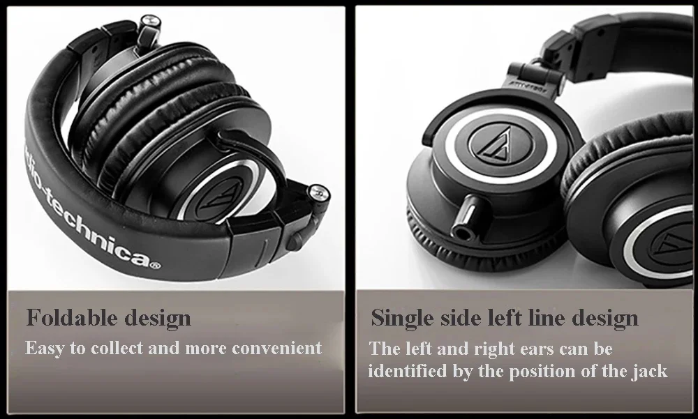Description Picture 5 of itemAudio-Technica ATH-M50X Professional studio monitor headphones, professional grade, critically acclaimed, with removable cable