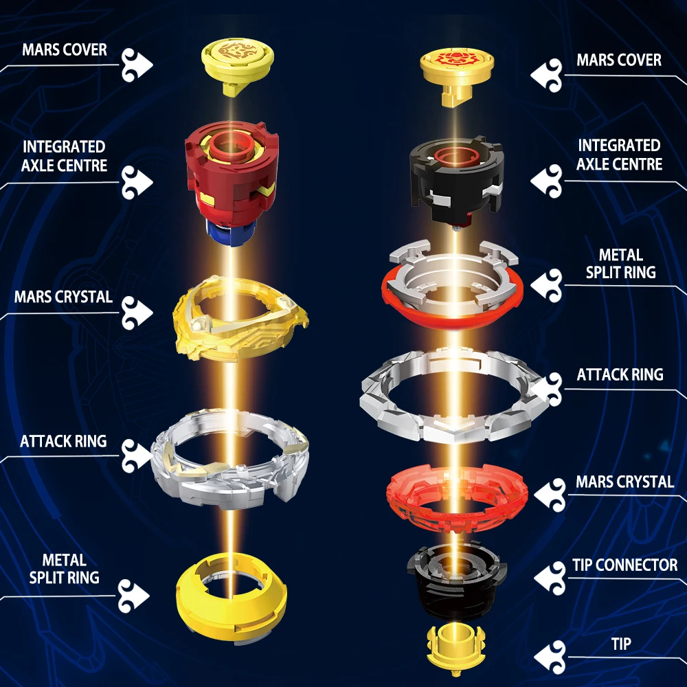 Infinity Nado 3 Original Split Series Set 2 Modes Combinable or Splitable Spinning Top Battle Metal Gyro + Launcher Kid Toy Gift spinning top toy beyblade toys battle top toy battle tops beyblades burst gyro gyro toupie gyroscope toy toys gift