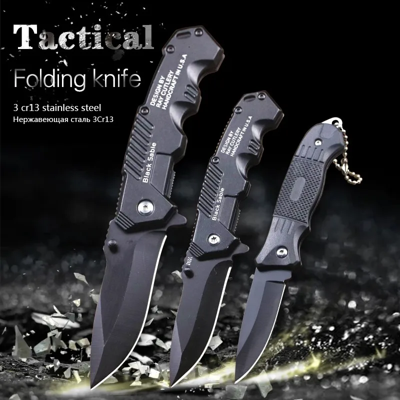 Outdoor tactical folding knife set multifunctional mini pocket knife