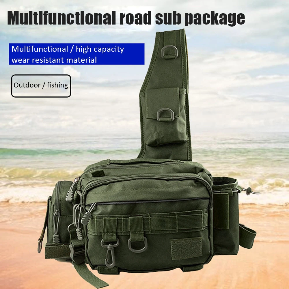 Waterproof Fishing Bag Portable Large Capacity Lure Fishing Tackle Pack  Multifunctional Outdoor Fishing Shoulder Bag Waist Bag - AliExpress