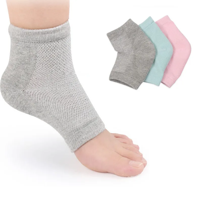 Colorful Cotton Socks Peds Anti Cracking Liner Heel Socks Soft Elastic