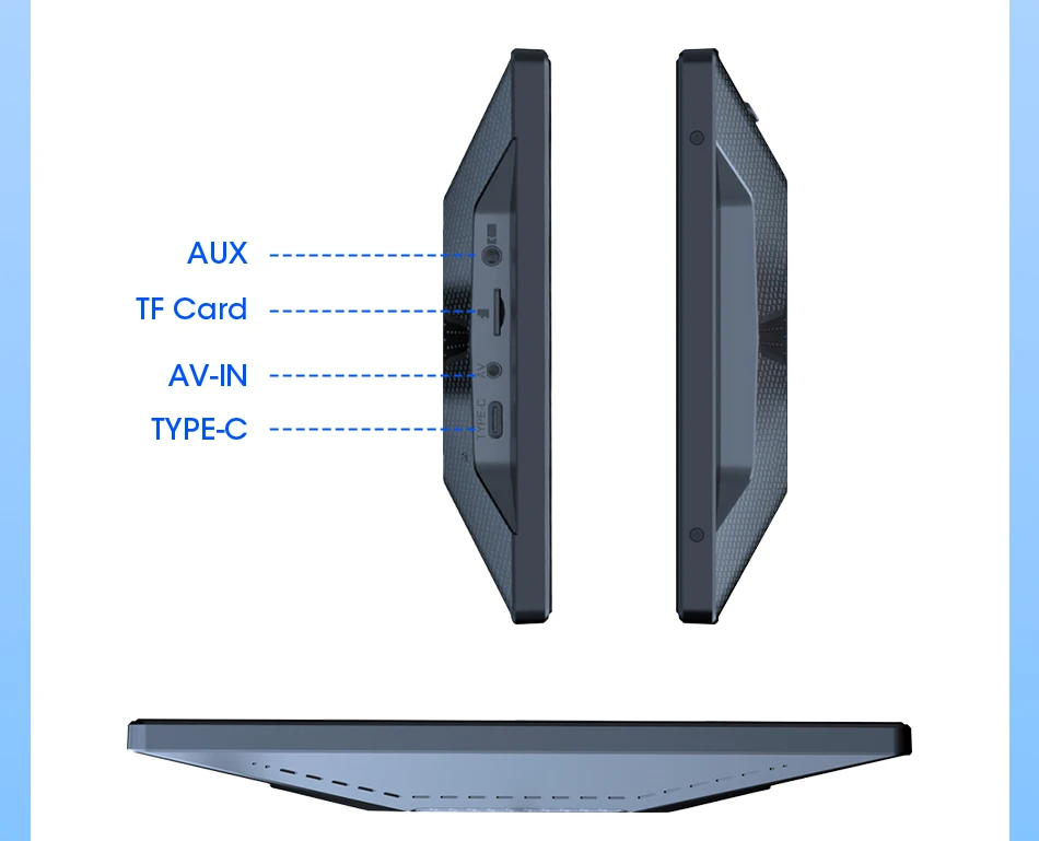 7/8/9 بوصة دعم التوجيه والصورة راديو مرآة السيارة اللاسلكي Carplay أندرويد السيارات الوسائط المتعددة مشغل فيديو شاشة عالمية