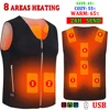 Winter Heated Vest Jacket for men women 5/8 Areas Jacket Heated Heating Warmer USB Tactical Jacket Thermal Vest Body Waistcoat 6