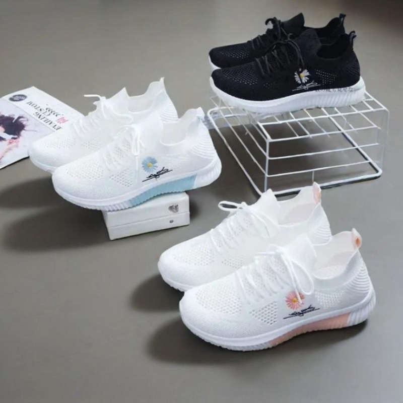 Breathable mesh lightweight shock-absorbing goddess shoes, versatile women's shoes for sports and leisure, fashionable
