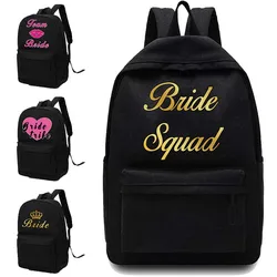 2022 Canvas Backpacks Women Shoulders School Bag Bride Pattern Printed Casual Backpack Designer Laptop Backpack Unisex Sport Bag