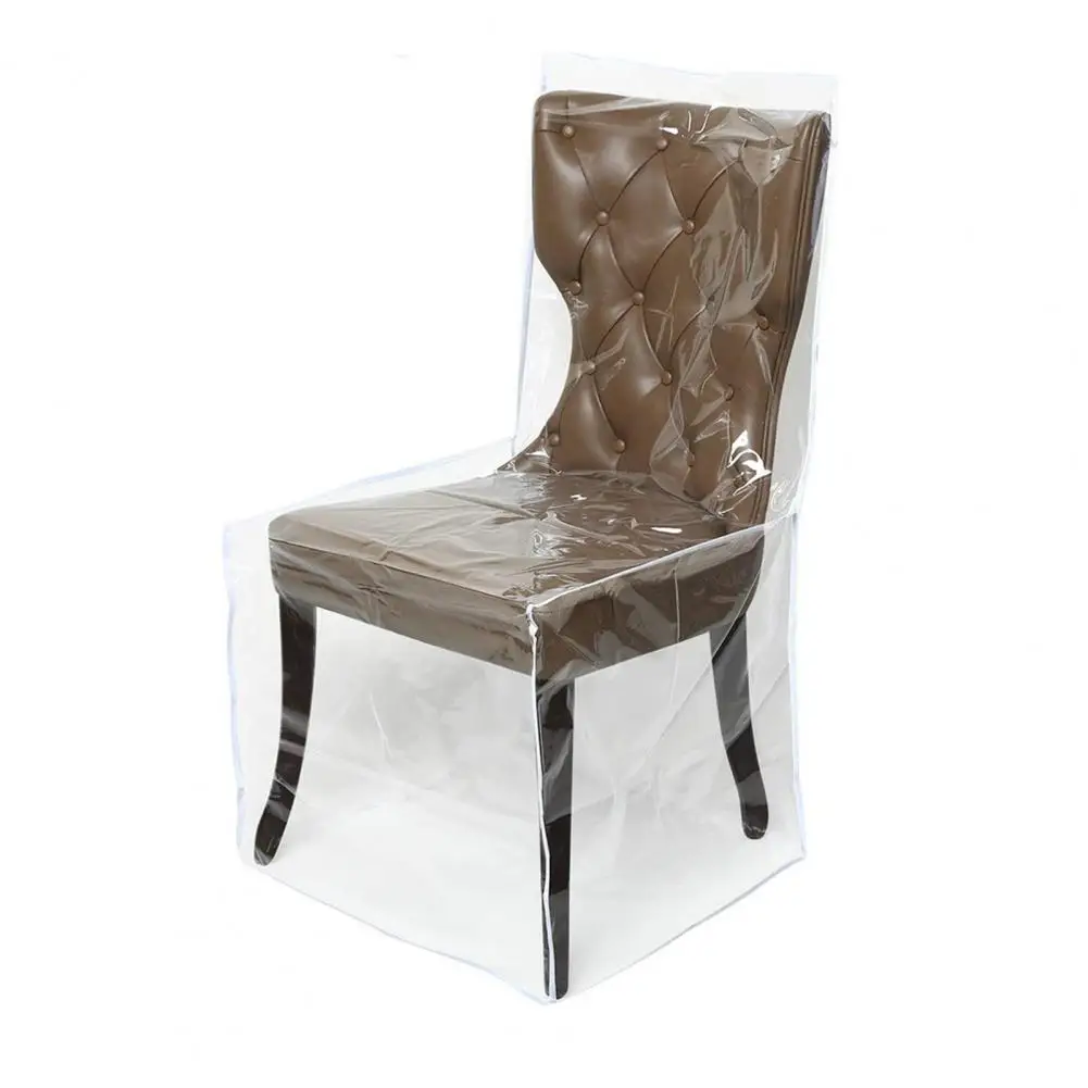 Good Easy Clean Clear Dining Chair Slipcover Chair Protector PVC Plastic Universal