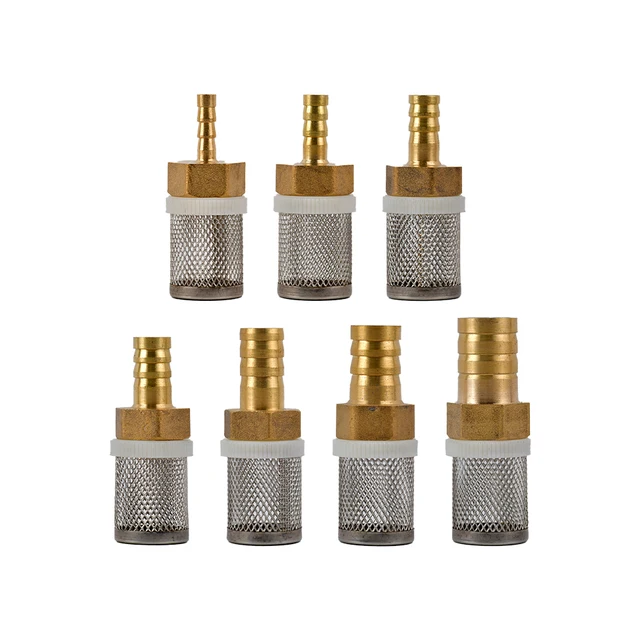 1Pc 6~19mm Stainless Steel Mesh Filter Garden Irrigation Aquarium Pump Protection Filtration Tool Water Cleaning Brass Filter