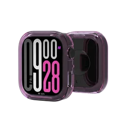 Shockproof Soft TPU Protective Case for Smart Watches - Hollow Out Design (Transparent Purple)