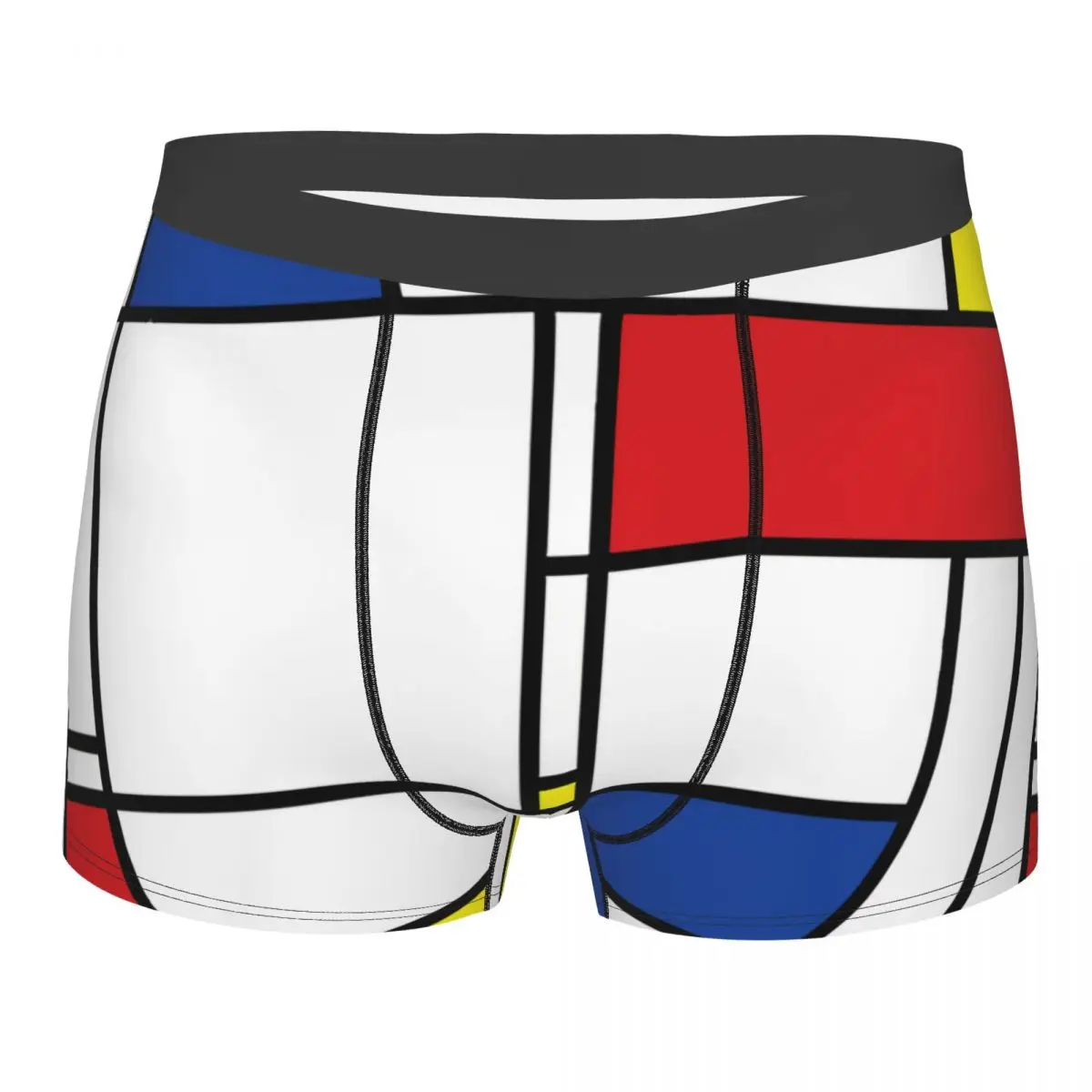 

Трусы Mondrian в минималистском стиле, мужские трусы, мужское нижнее белье, вентилируемые шорты, боксеры, трусы