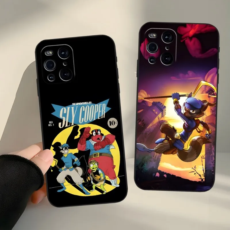 Gioco Cartoon Sly Cooper Custodia Per Telefono Per Oppo Reno 6 Pro 7 Trova X3 Neo A54 A55 X5 A16 A57 A92 A93 A74 A94 K9 K9S Cover
