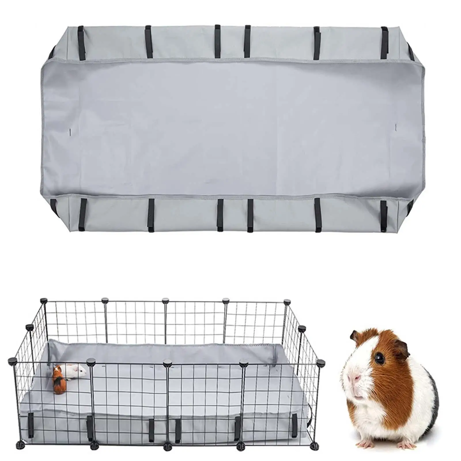 Guinea Pig Cage Tarp Bottom Cage Mat Washable Small Animal Bedding for Ferrets Hamsters Small Pets Chinchillas Hedgehogs