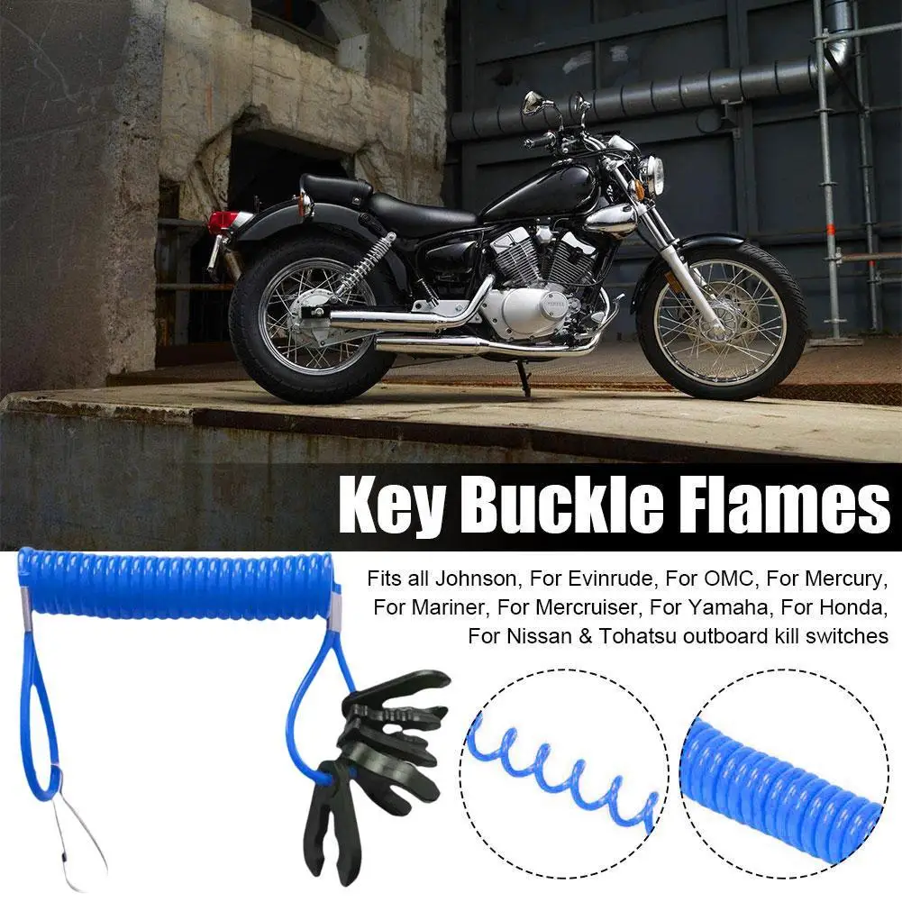 

Keychain Style Flameout Rope Outboard Motor Kill Switch Lanyard - Universal 7 Keys Keychain Style Flameout Rope Fits All Johnson