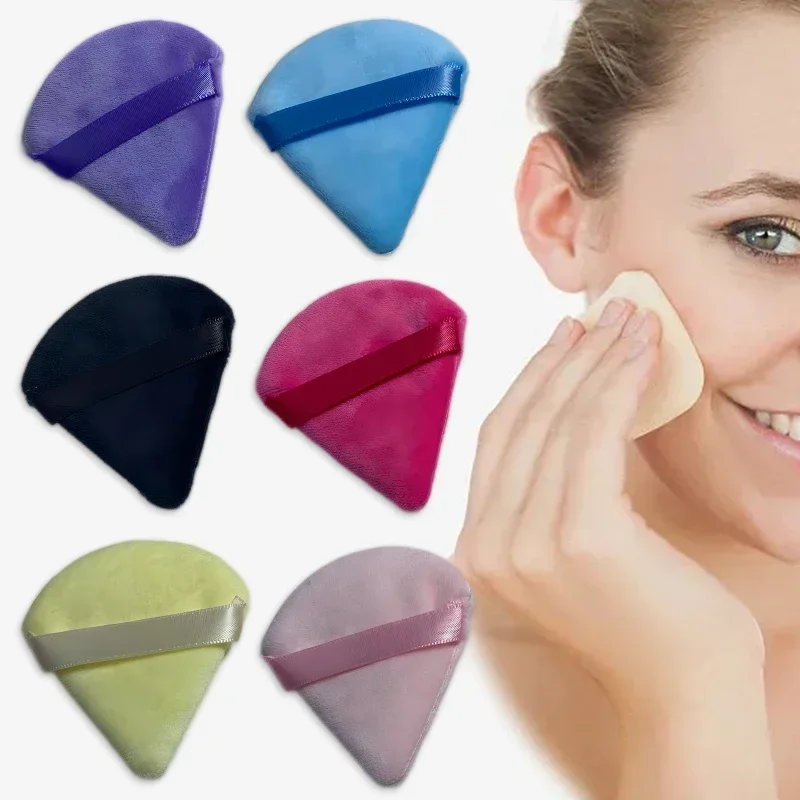 Esponja Triangular de Terciopelo para Maquillaje