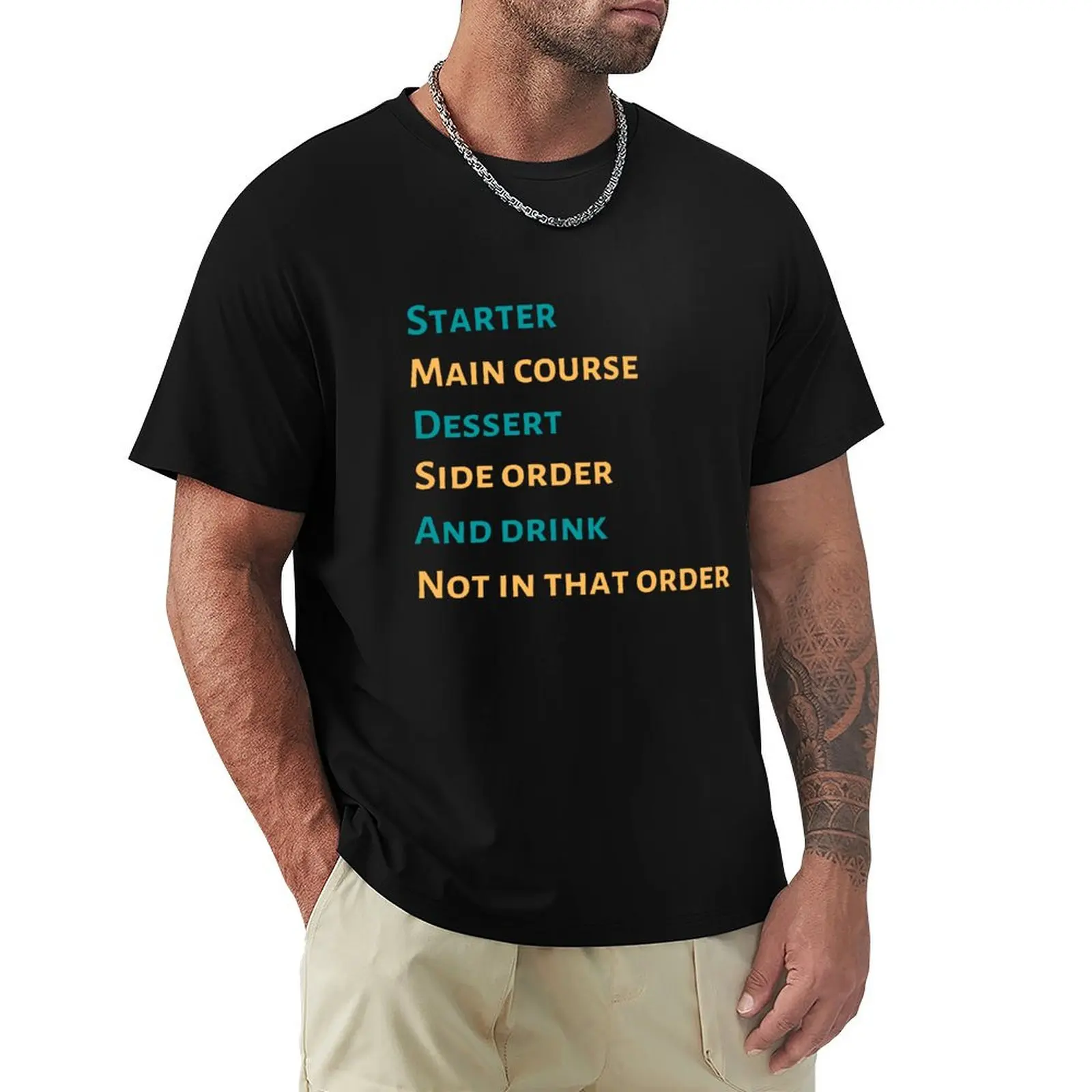 Off Menu Podcast - Starter Main Course Dessert T-Shirt Vintage Boys Whites Vintage Clothes Animal Prinfor Boys Men Clothing