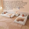 80cm 180cm multifunctional bed multi-person tatami bed child safety guardrail rebound bedside camas de casal bedroom accessories 3