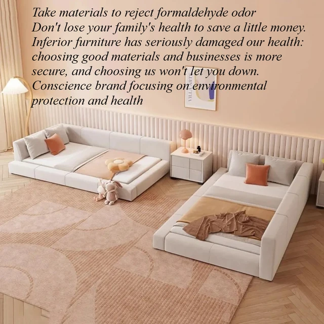 80cm 180cm multifunctional bed multi-person tatami bed child safety guardrail rebound bedside camas de casal bedroom accessories 3