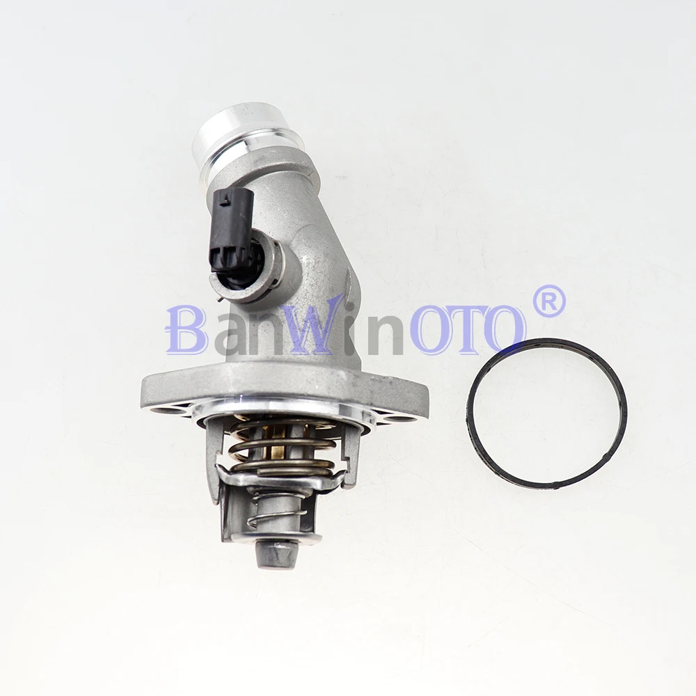 25500-2E085 Car Thermostat Housing Assembly Engine Coolant fit for Hyundai Elantra Kona Veloster 2.0L Kia Seltos Soul 255002E085