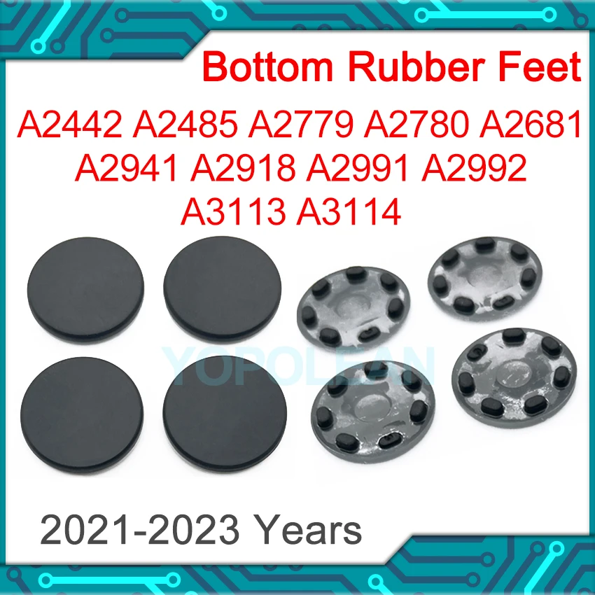 4Pcs/set New Laptop Bottom Case Rubber Feet Foot For Macbook Pro Air A2681 A2442 A2485 A2779 A2780 A2941-Years