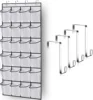 24pocket Hanging shoe rack organizer Over the Door Shoe Organizer Large Breathable Mesh Pockets slippers organizer shoe storage 2