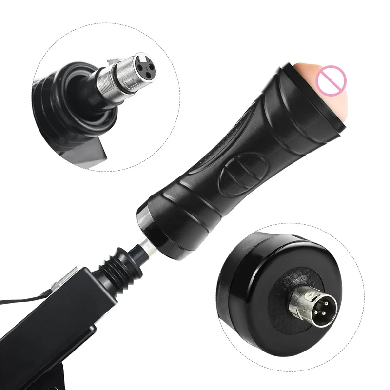Sex Machine Attachments Male Masturbators Cup 3XLR Connector for Men Realistic Pussy Pocket Cat Adult Sex Toys sex toy male masturbation cup