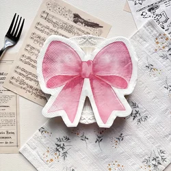 Pink Bow Napkins, Perfect for Party Supplies and Decorations (Pink)