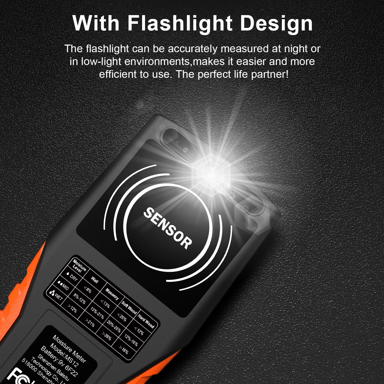 Wood Moisture Meter Laselion Inductive Wood Moisture Meter Hygrometer Non-contact Timber Damp Wall Detector Non-destructive Pinless Humidity Tester wood moisture meter