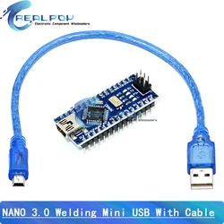 Enhanced Product Title:  
Universal USB Nano Controller with Bootloader - CH340 Driver, 16Mhz ATMEGA328P, USB Cable Included (With Welding Mini)