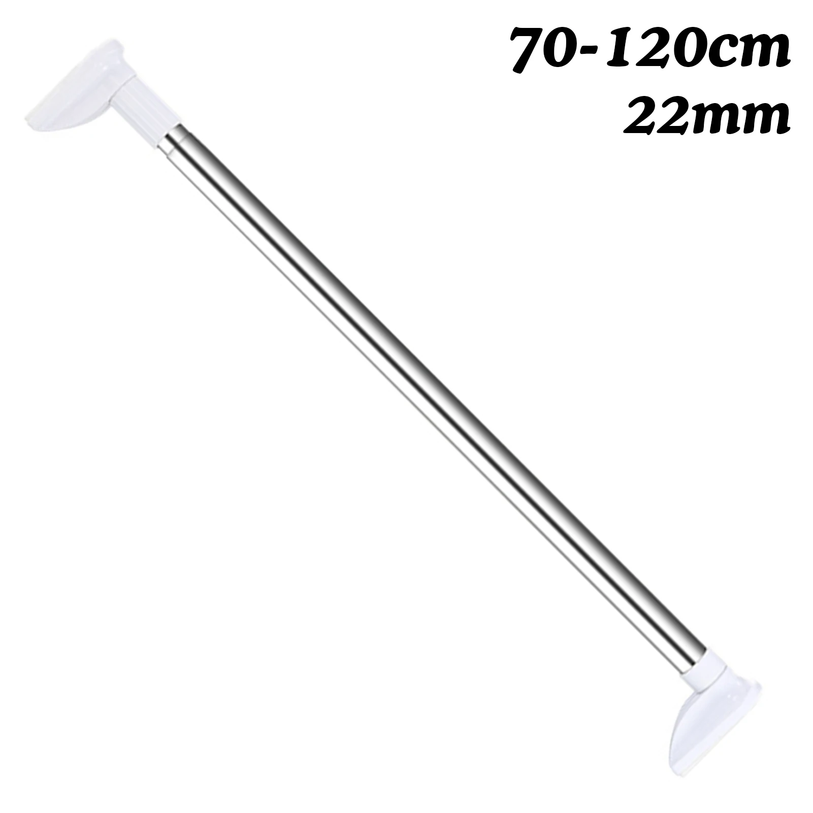 Punch-free Telescopic Clothing Rod Extendable Stainless Steel Curtain Pole Easy Easy Installation Punch-free 50-120cm gass 6