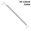 Punch-free Telescopic Clothing Rod Extendable Stainless Steel Curtain Pole Easy Easy Installation Punch-free 50-120cm gass 6