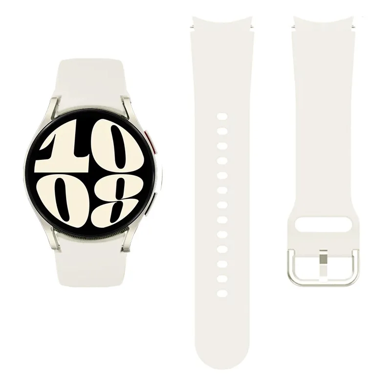 Versatile 20mm Silicone Smartwatch Strap - Sleek Wristband for Enhanced Comfort and Style
