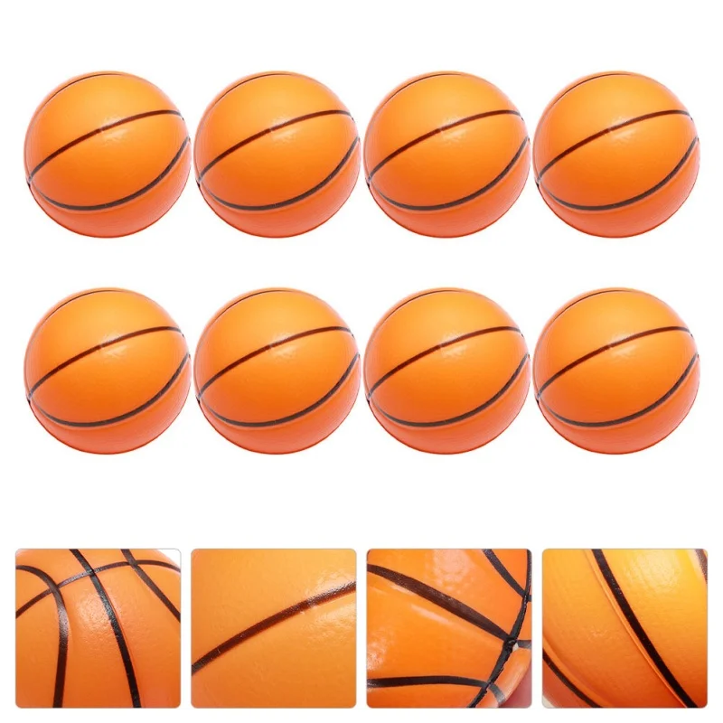 12Pcs 6.3cm Foamed Basketball Stress Balls Kids Stress Balls Toys Stress Balls Foam Rubber squeeze Anti Stress Toy Balls Soccer 3