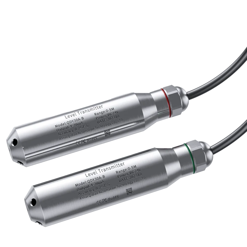 Water Level Sensor 4-20mA 0-10V 0-5V RS485 Level Transmitter 0-5m Liquid Sensor Transmitter 304SS Probe liquid level sensor