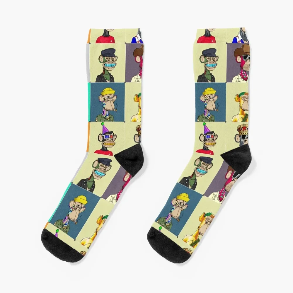 BORED APES NFT Socks hiphop christmas gifts New year's anti-slip Men's Socks Luxury Women's