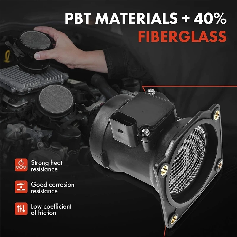 

Автомобильный датчик массового расхода воздуха MAF 8ET009142-241 для A4 2000-2001 8ET009142241, компоненты автомобильных аксессуаров