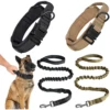 Heavy-Duty Military Tactical Dog Collar & Leash Set: Adjustable & Durable For All sized dog