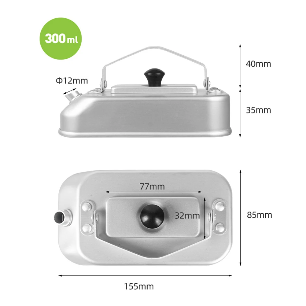 0.3L Camping Tea Kettle Aluminum Alloy Portable Fast Heating Teapot with Handle Outdoor Cookware for Hiking Fishing Picnic