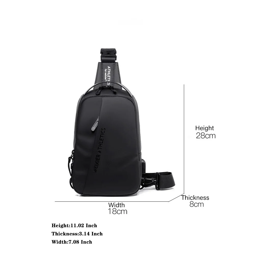 Xuanwei Mini Crossbody Bag – Waterproof, Adjustable, For Phone & Essentials, Unisex - View #4